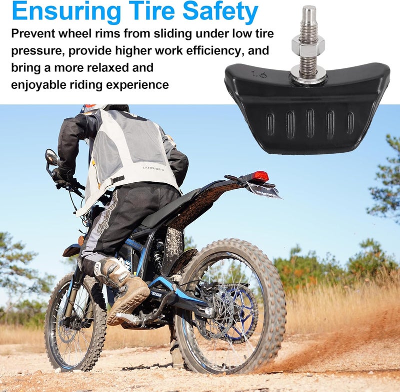 RUTU Motorcycle Wheel Rim Lock 1.6" - Bike Wheel Lock with Tire Locks Nut, Wheel Rim Lock Suitable for Motorcycle and Dirt Bike-Made of CNC Aluminum Alloy for Fixing Tires to Prevent Slipping - Image 5